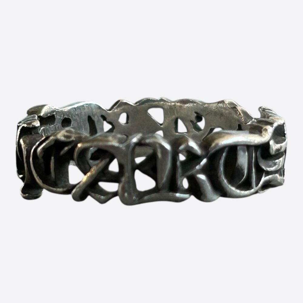 Chrome Hearts Silver Spellout Ring - image 2